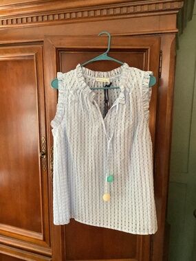 anchor2anchor “Nora” sleeveless blouse size M